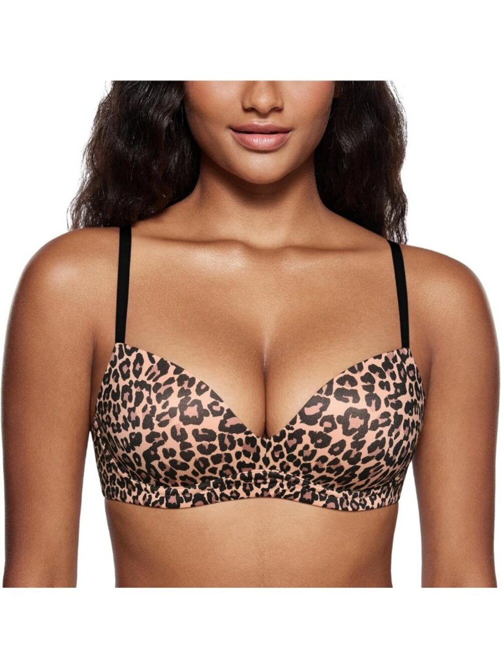 Comfortable Women's Push Up Bra - No Underwire, Padded, Seamless Design